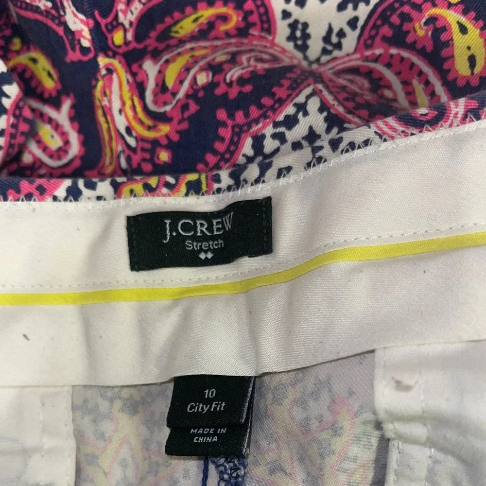 J. Crew City‎ Fit Pink Patterned Shorts